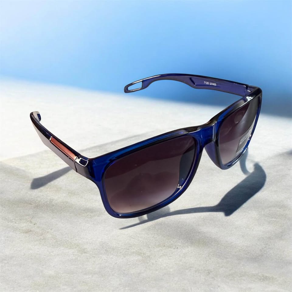 Modern Blue Square Sunglasses