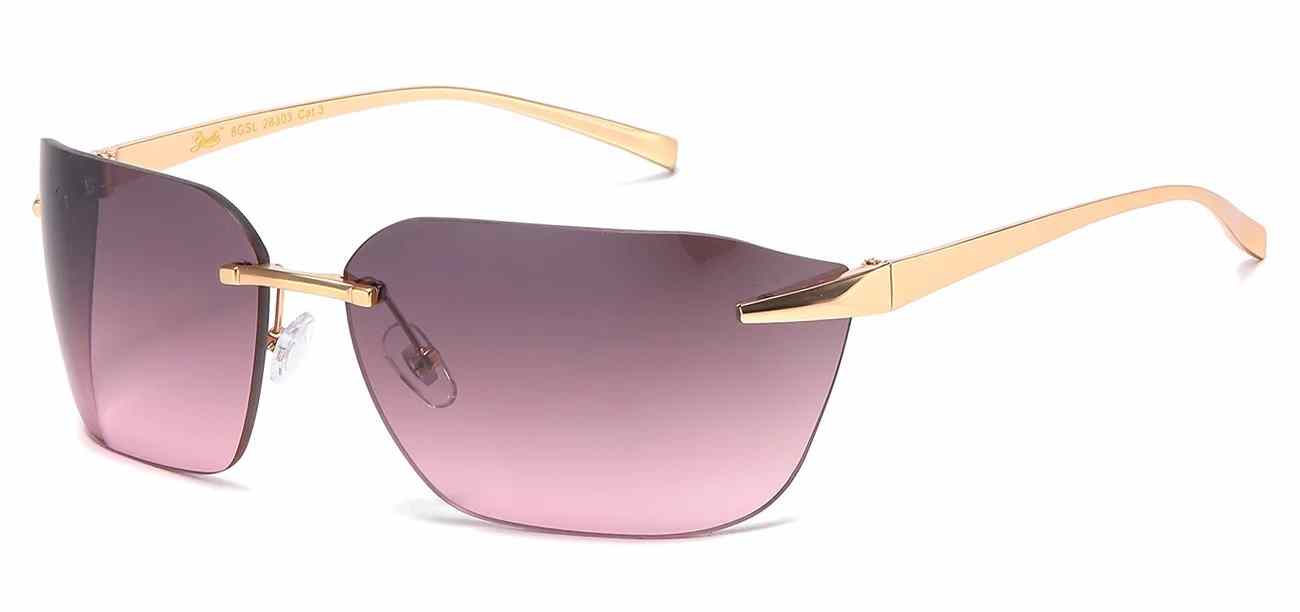 Giselle Metallic Rimless Sunglasses (GSL28303)