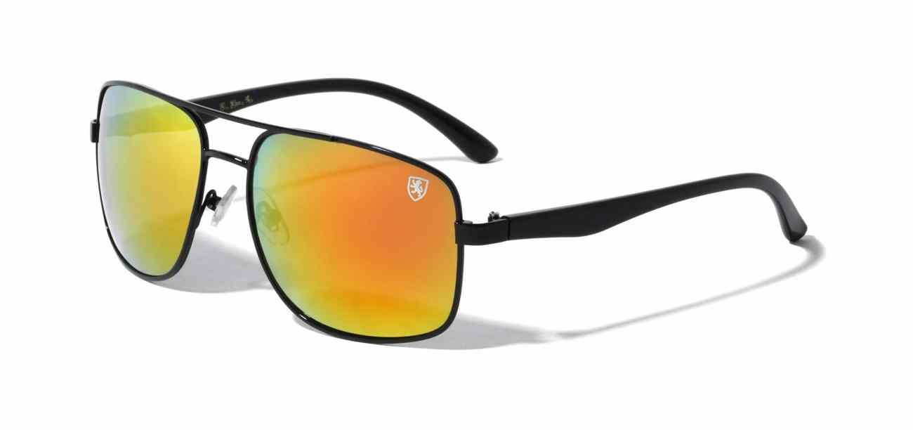 Khan Color Mirror Square Aviators (8KN-2003-CM)