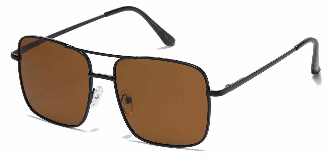 Air Force Polarized Square Metallic Aviator (PZ-AF125)