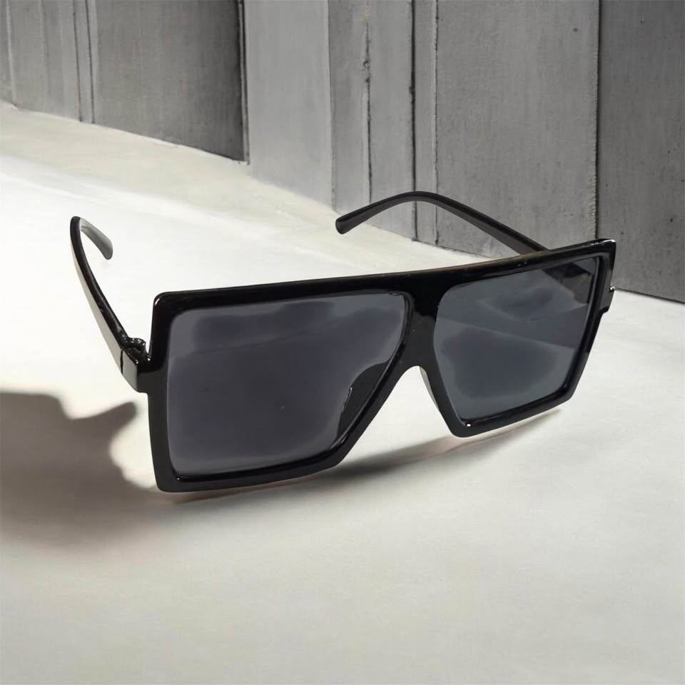 Oversized Shield Square Sunglasses
