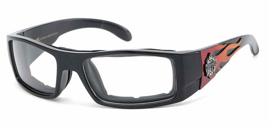 Clear Padded Goggles (CP941-FLAME-CLR)