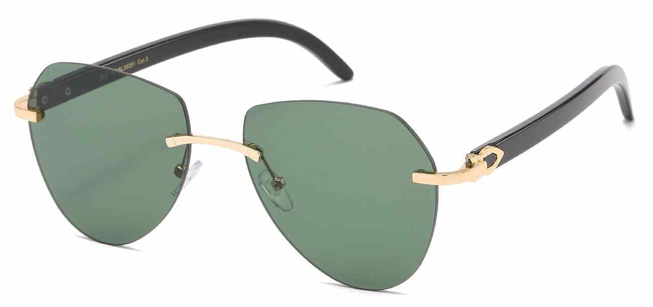 Giselle Metallic Rimless Aviator (GSL28251)