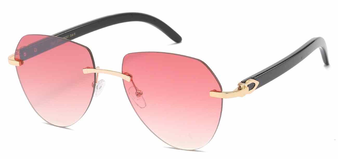Giselle Metallic Rimless Aviator (GSL28251)