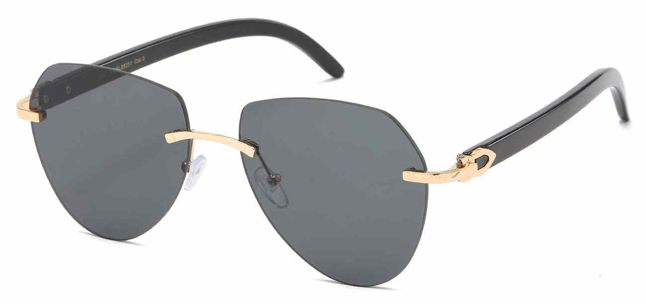 Giselle Metallic Rimless Aviator (GSL28251)