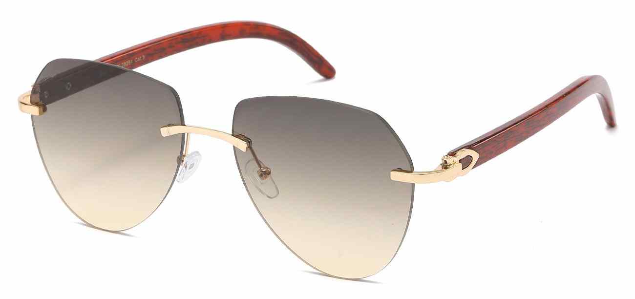 Giselle Metallic Rimless Aviator (GSL28251)