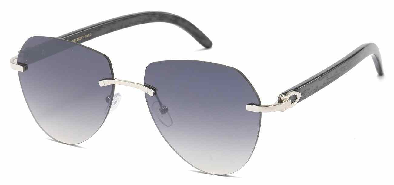 Giselle Metallic Rimless Aviator (GSL28251)