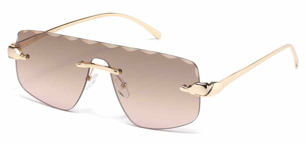 Giselle Metallic Rimless Sunglasses (GSL28288)