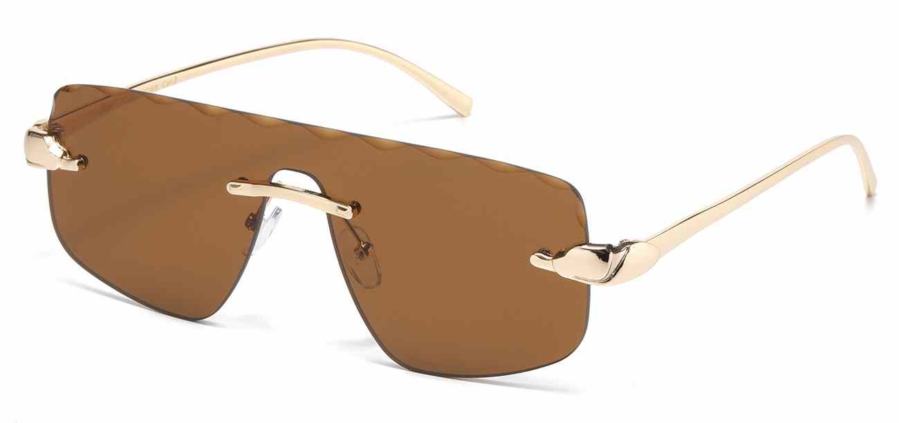 Giselle Metallic Rimless Sunglasses (GSL28288)