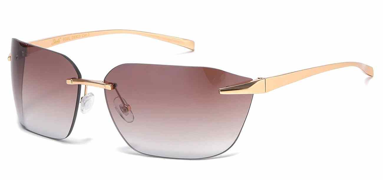 Giselle Metallic Rimless Sunglasses (GSL28303)