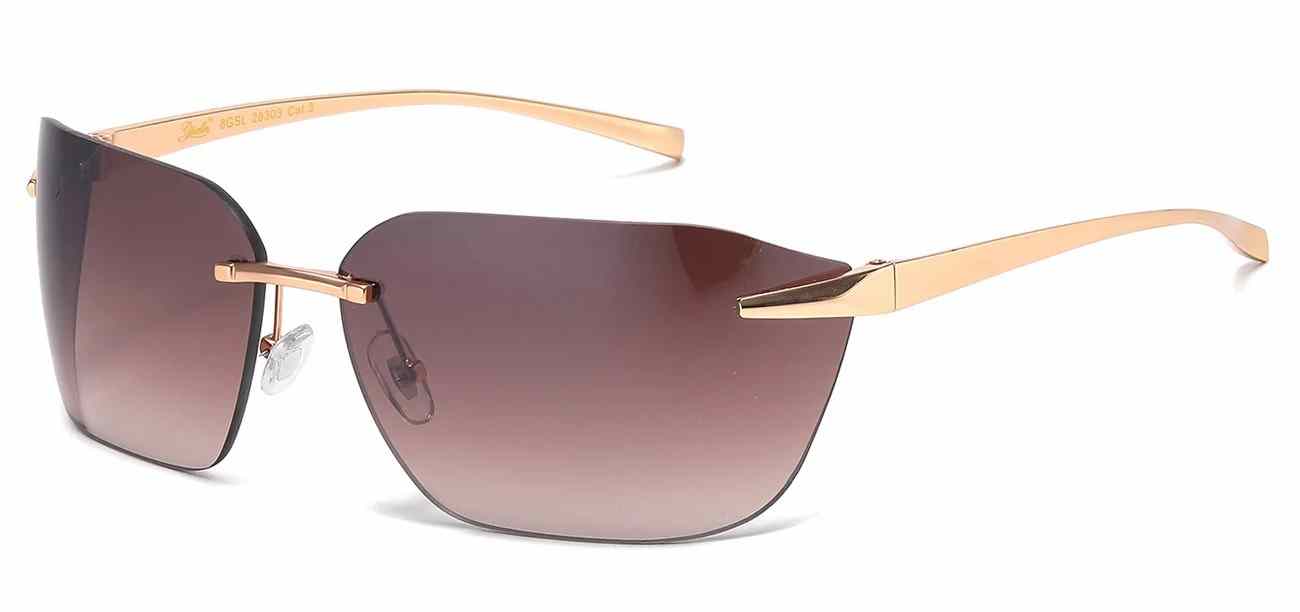 Giselle Metallic Rimless Sunglasses (GSL28303)