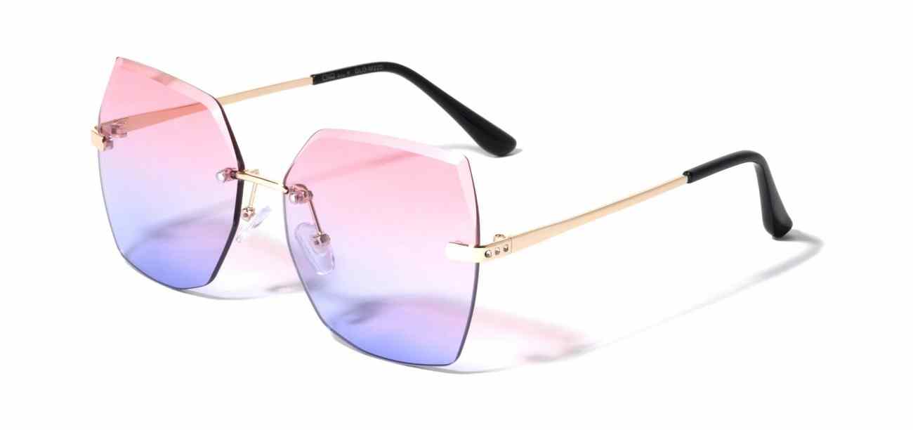 GLO Metallic Rimless Sunglasses (GLO-M220)