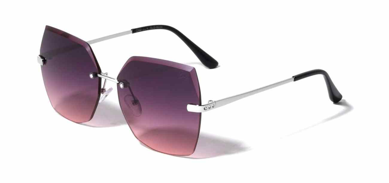 GLO Metallic Rimless Sunglasses (GLO-M220)