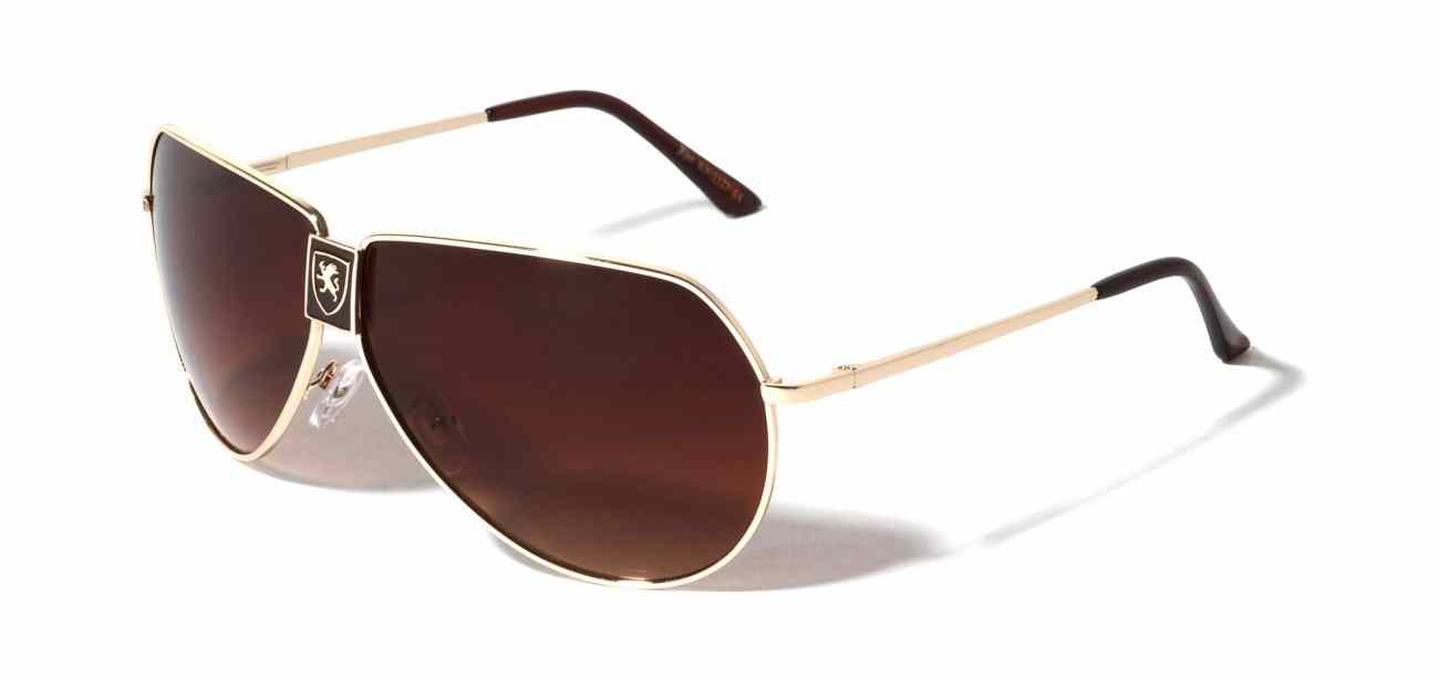 Khan Metallic Aviator Sunglasses (KN-1122)