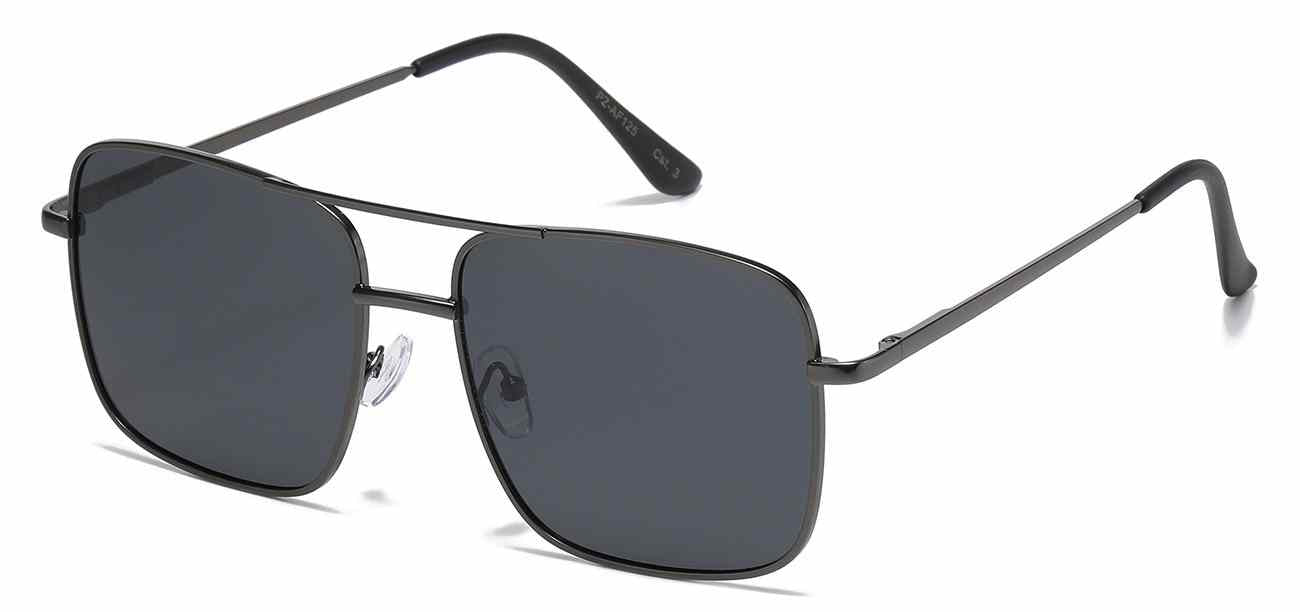 Air Force Polarized Square Metallic Aviator (PZ-AF125)
